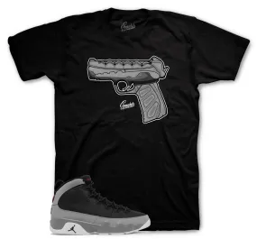 Retro 9 Particle Grey Shirt - 9mm - Black