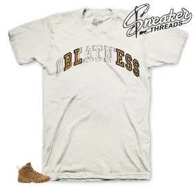 Retro 9 Wheat Boot Stitched Bless Shirt