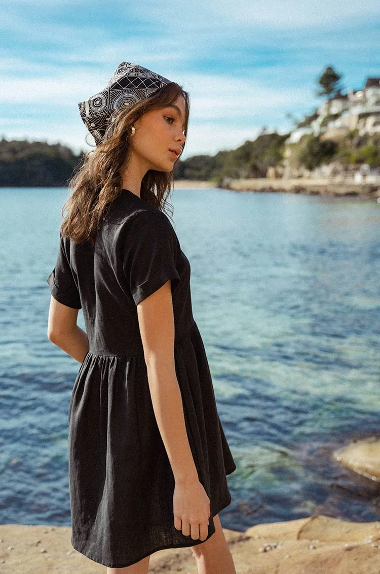 SUNCHASER Dress - black linen