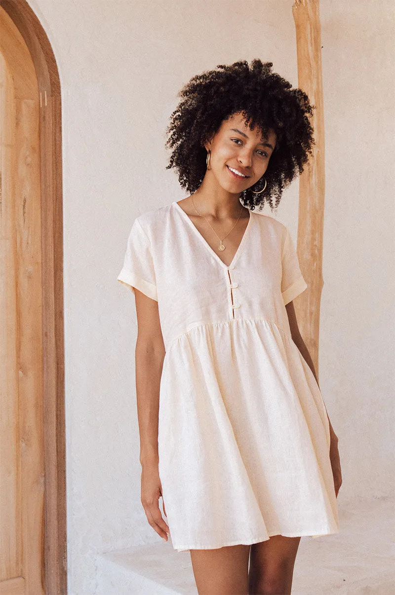 SUNCHASER Dress - coconut linen