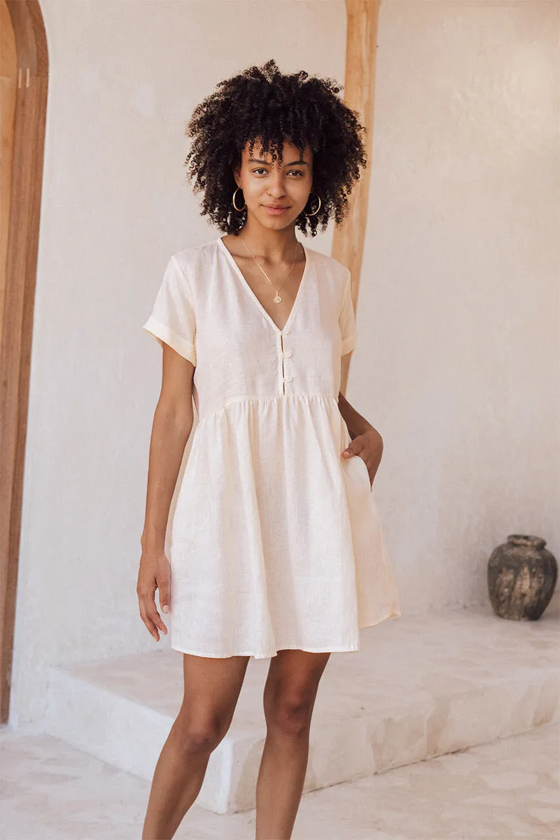 SUNCHASER Dress - coconut linen