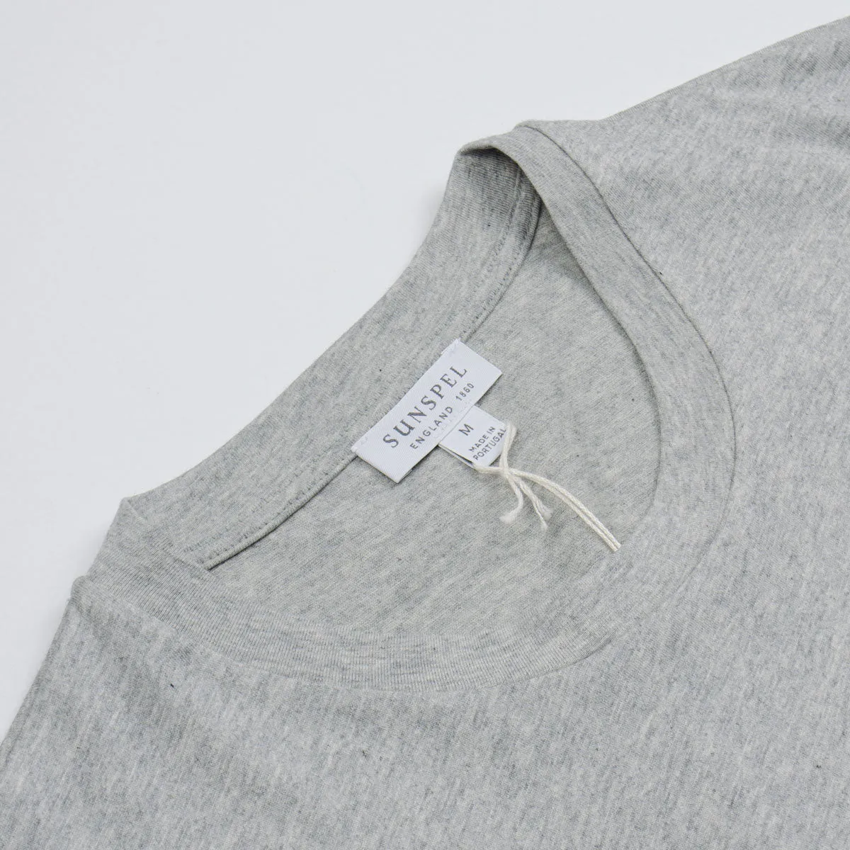 Sunspel - Short Sleeve Riviera Crew Neck T-shirt - Light Grey