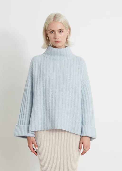 TALIA SWEATER | POWDER BLUE