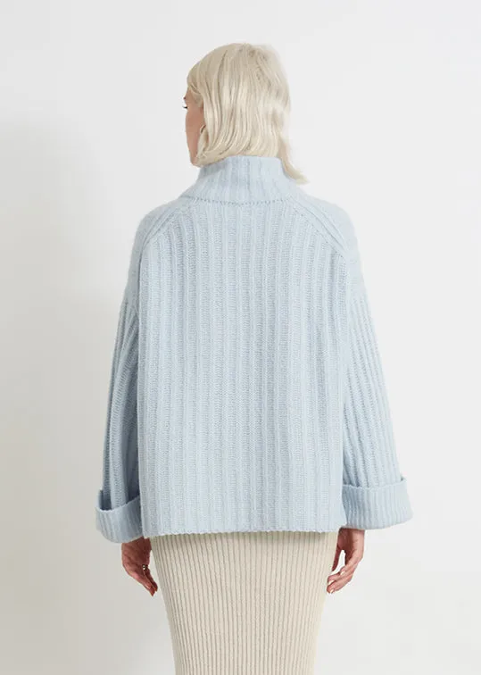 TALIA SWEATER | POWDER BLUE