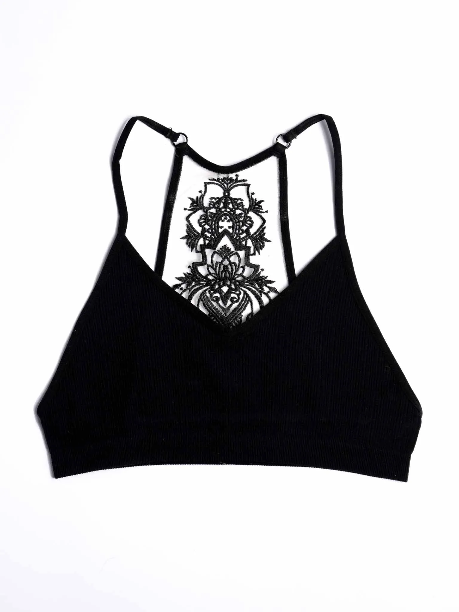 Tattoo Bralette - Black