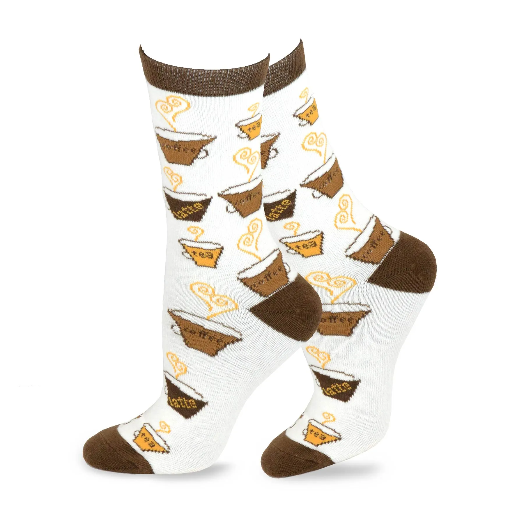 TeeHee Socks Women's Novelty Coffee and Pancakes 3-Pack (11428)