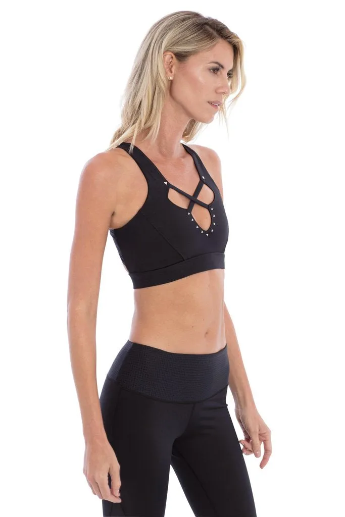 Track & Bliss Star Crossed Studded Sports Bra