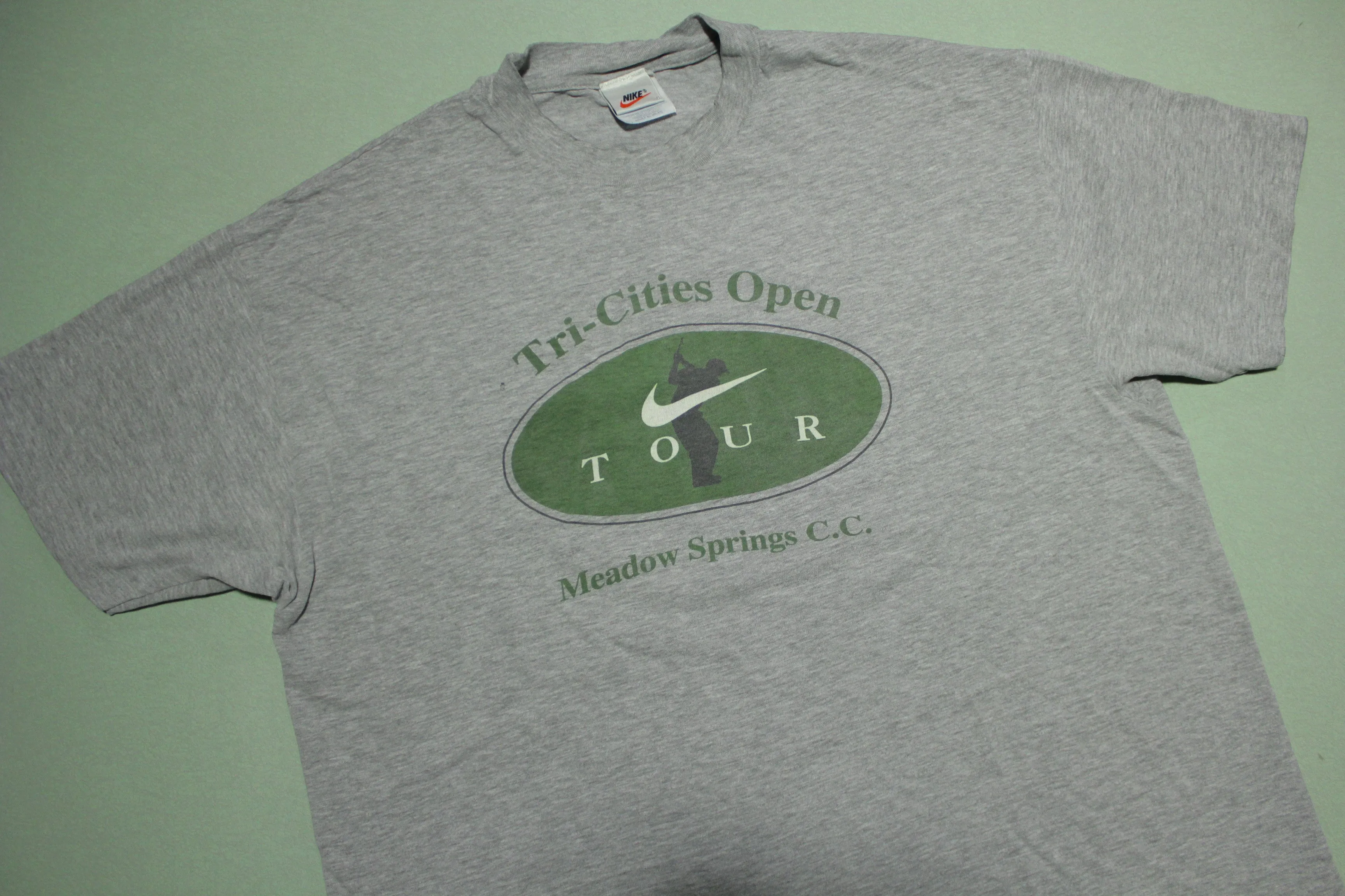 Tri-Cities Open Nike Tour Meadow Springs CC Vintage 90's  Golfing T-Shirt