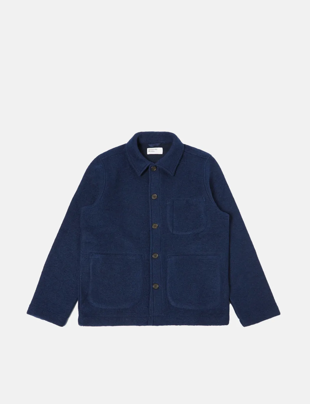 Universal Works Field Jacket (Wool) - Indigo Blue