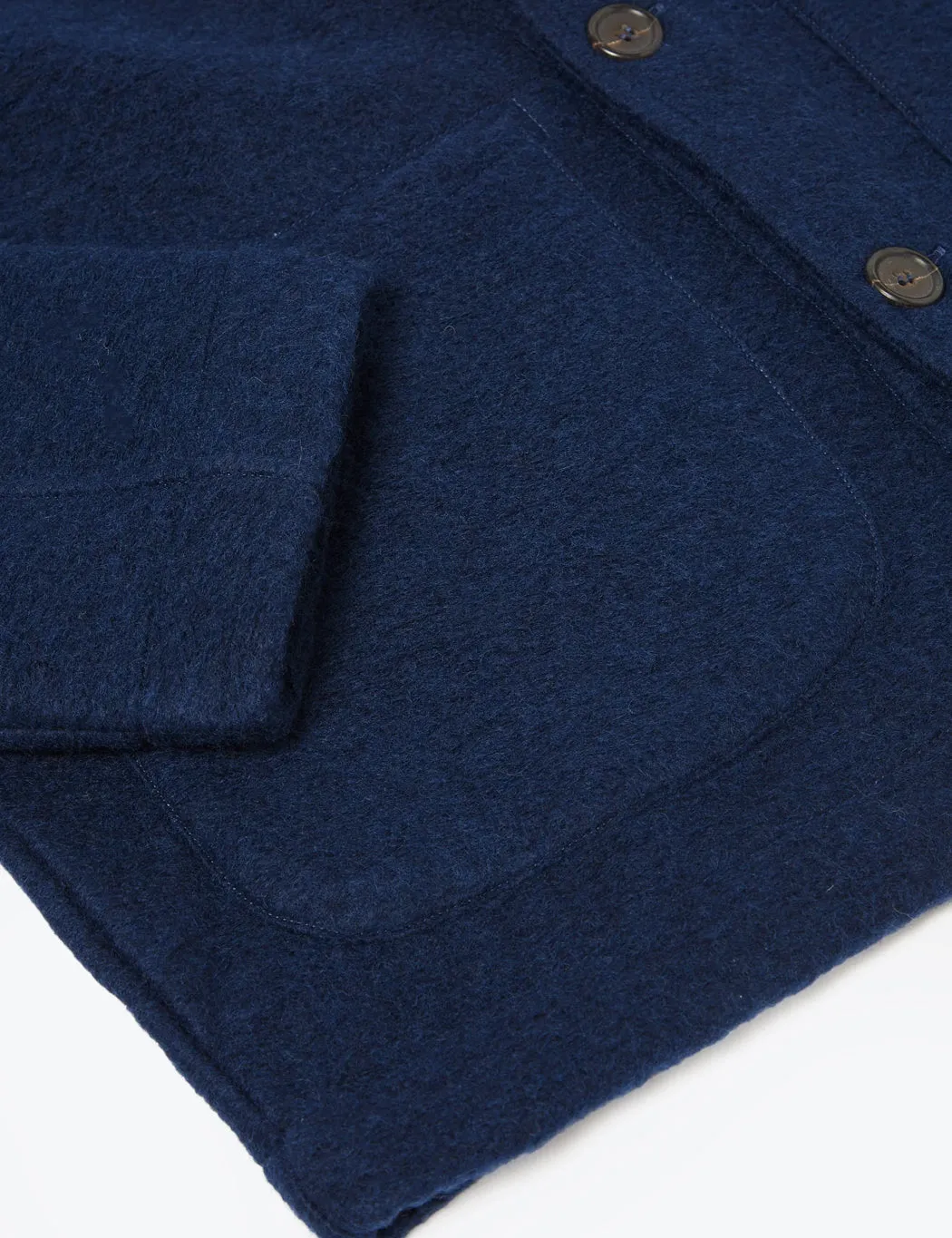 Universal Works Field Jacket (Wool) - Indigo Blue