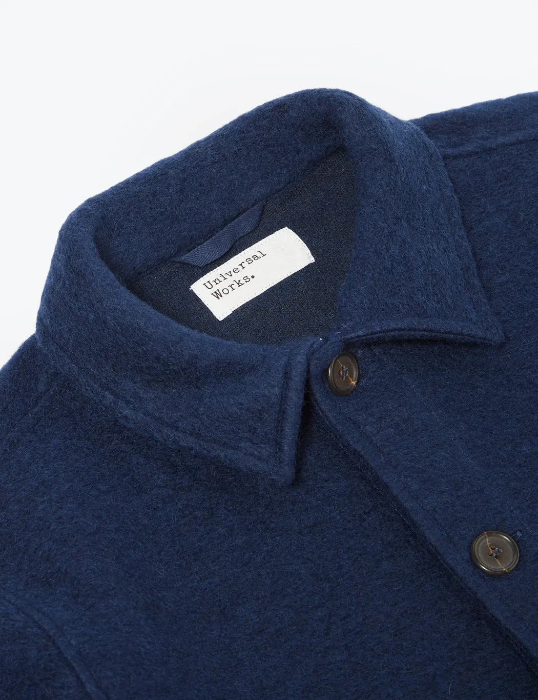 Universal Works Field Jacket (Wool) - Indigo Blue