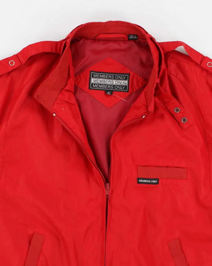 Vintage 80s/90s Members Only Red Jacket - XL