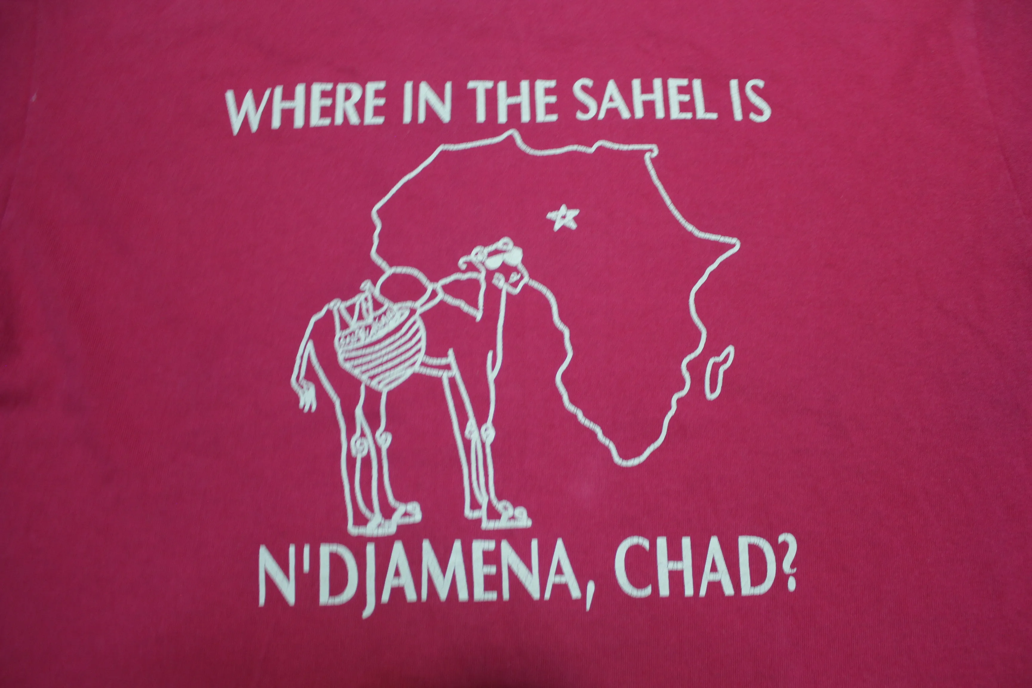 Where in the Sahell is N'Djamena Chad?? Thin Soft Tourist T-Shirt