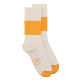 WOOD WOOD JIS CONTRAST AA SOCKS-NATURAL